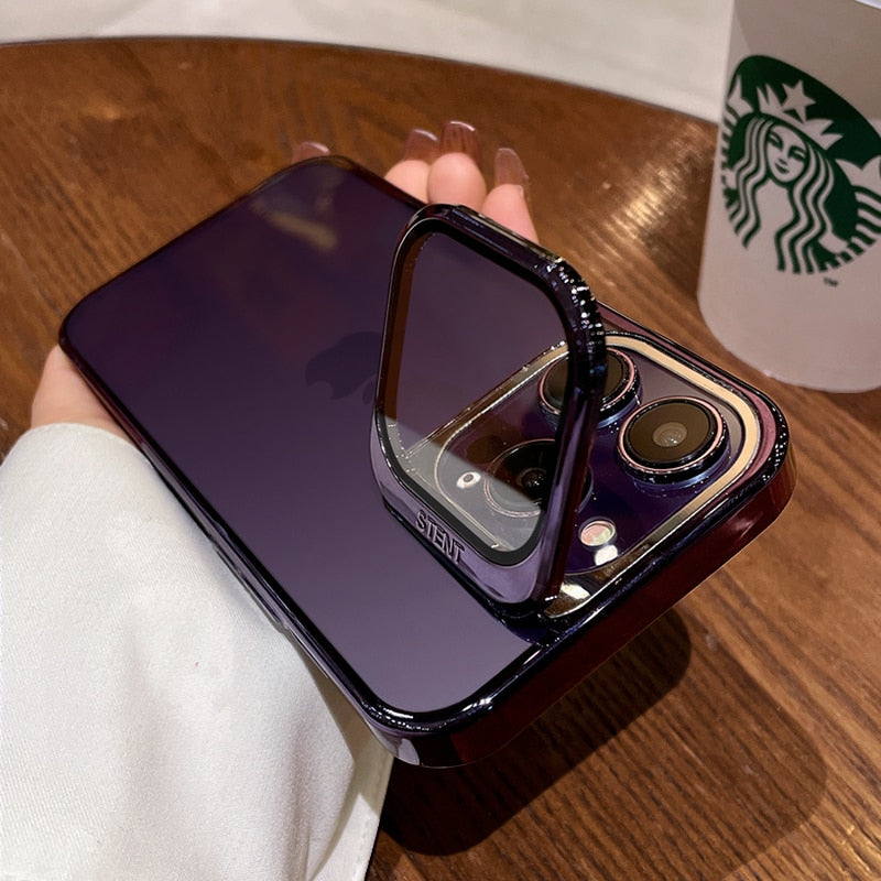 Case Super Luxo Transparente com Proteção de Câmera